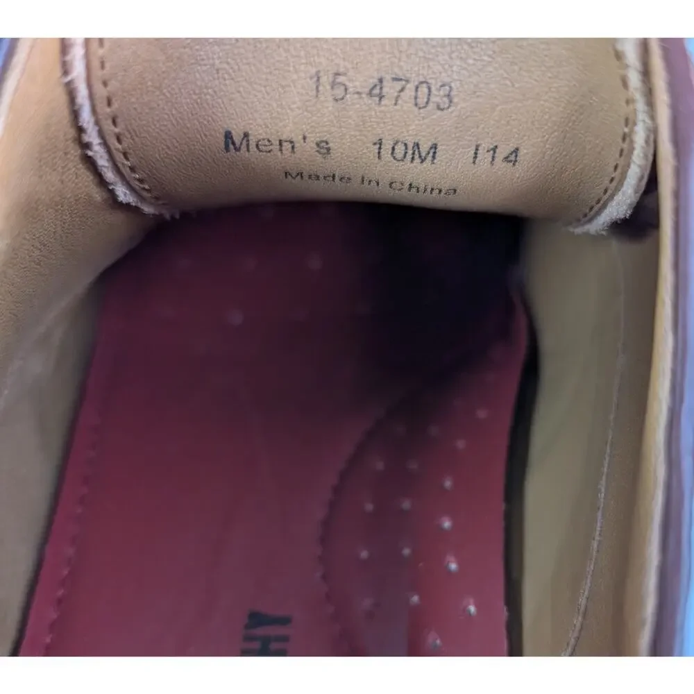 Johnston Murphy Custom Select Dress Shoes Mens 10D Wingtip Brogue Made in USA